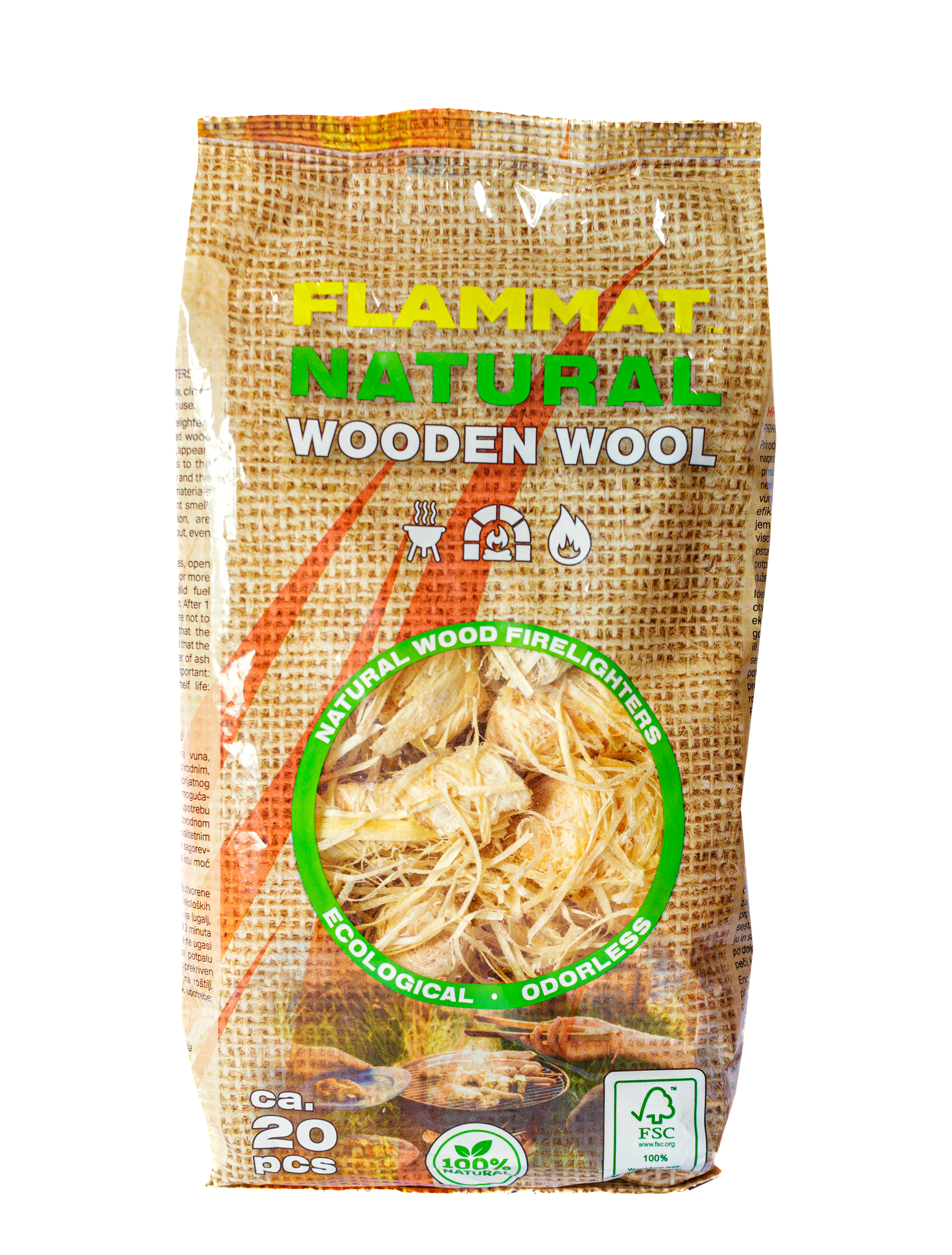 Flammat Naturak wooden wool 